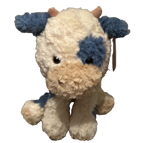 Gund Other - Gund‎ Cozys Cow Plush Blue And Cream Stuffed Animal Soft Toy - New With Tag